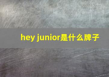 hey junior是什么牌子